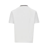 Versace Men Cotton Polo Shirt With Greca Motif