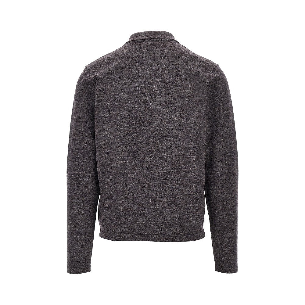 LEMAIRE Lemaire Men Mouliné Knitted Polo Shirt