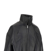 Rotate Women Leather Boxy Jacket