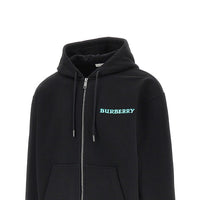 Burberry Men Heritage Logo Print Full-Zip Hoodie