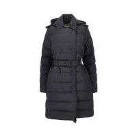 Burberry Women Knee-Length Down Jacket With Belt