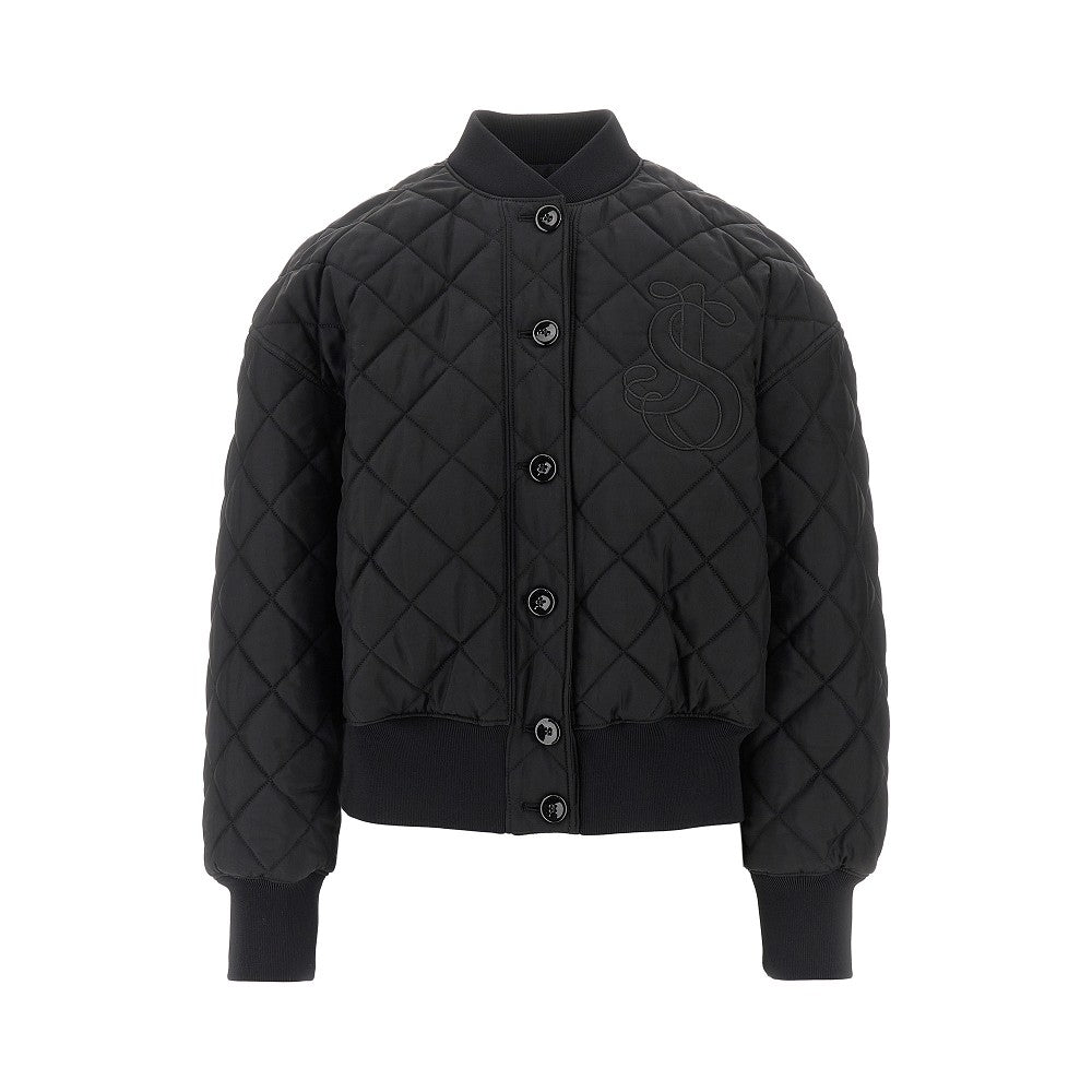 Jil Sander Women Diamond-Quilted Twill Padded Bomber Jacket