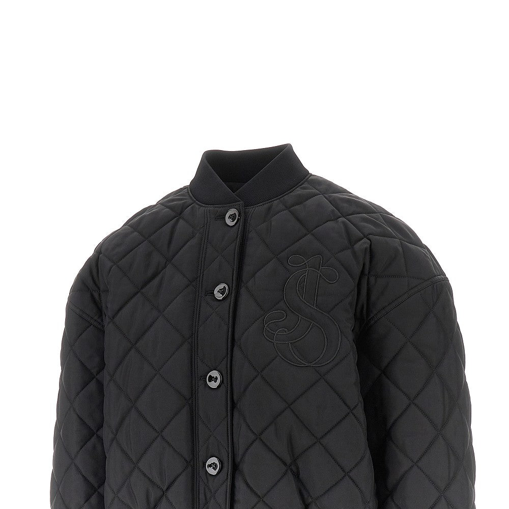 Jil Sander Women Diamond-Quilted Twill Padded Bomber Jacket
