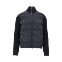 Herno Men Padded Nylon And Wool Cardigan