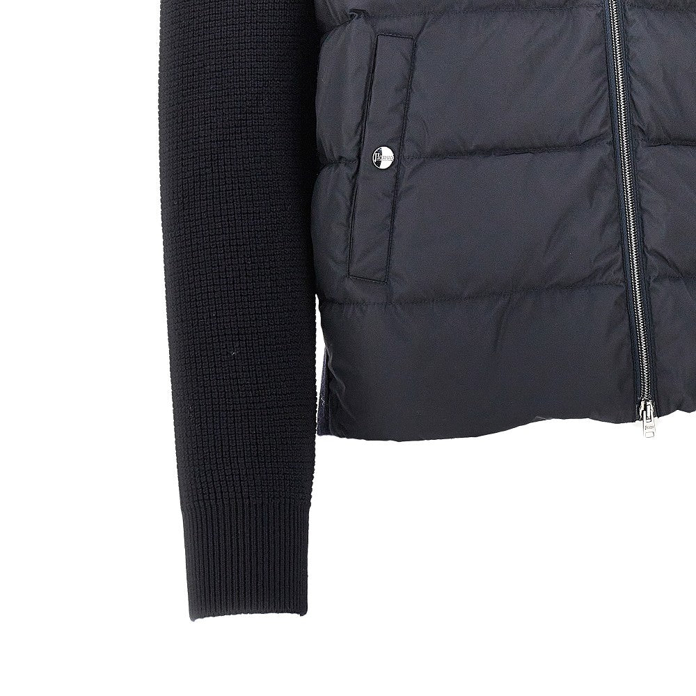 Herno Men Padded Nylon And Wool Cardigan