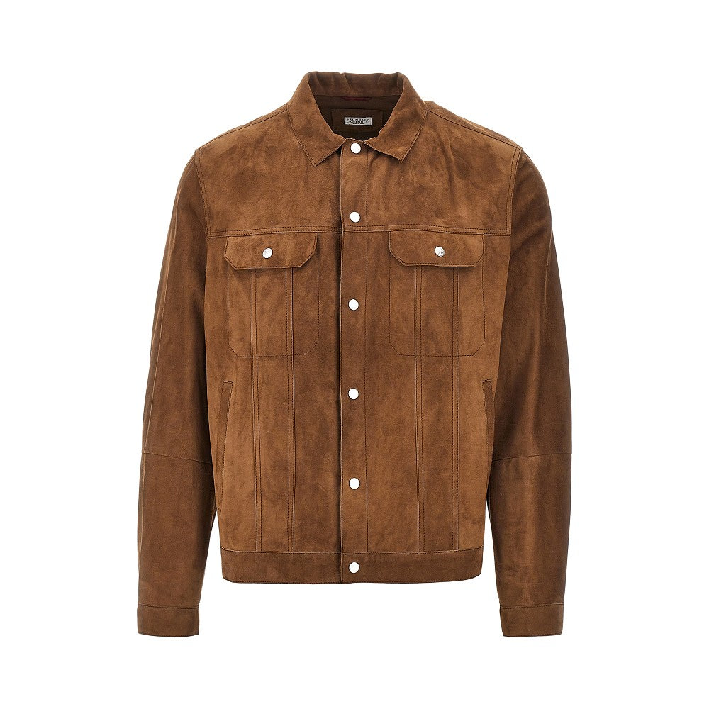 BRUNELLO CUCINELLI Brunello Cucinelli Men Suede Leather Jacket