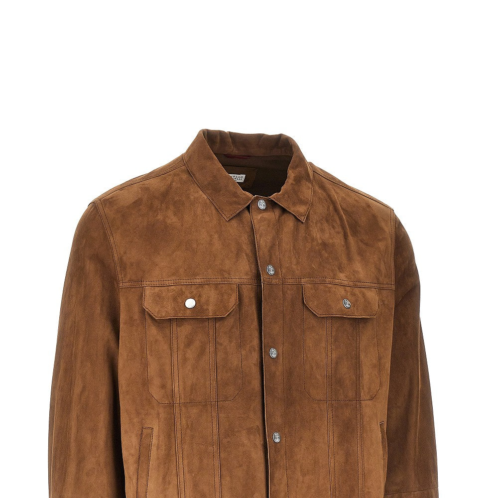 BRUNELLO CUCINELLI Brunello Cucinelli Men Suede Leather Jacket