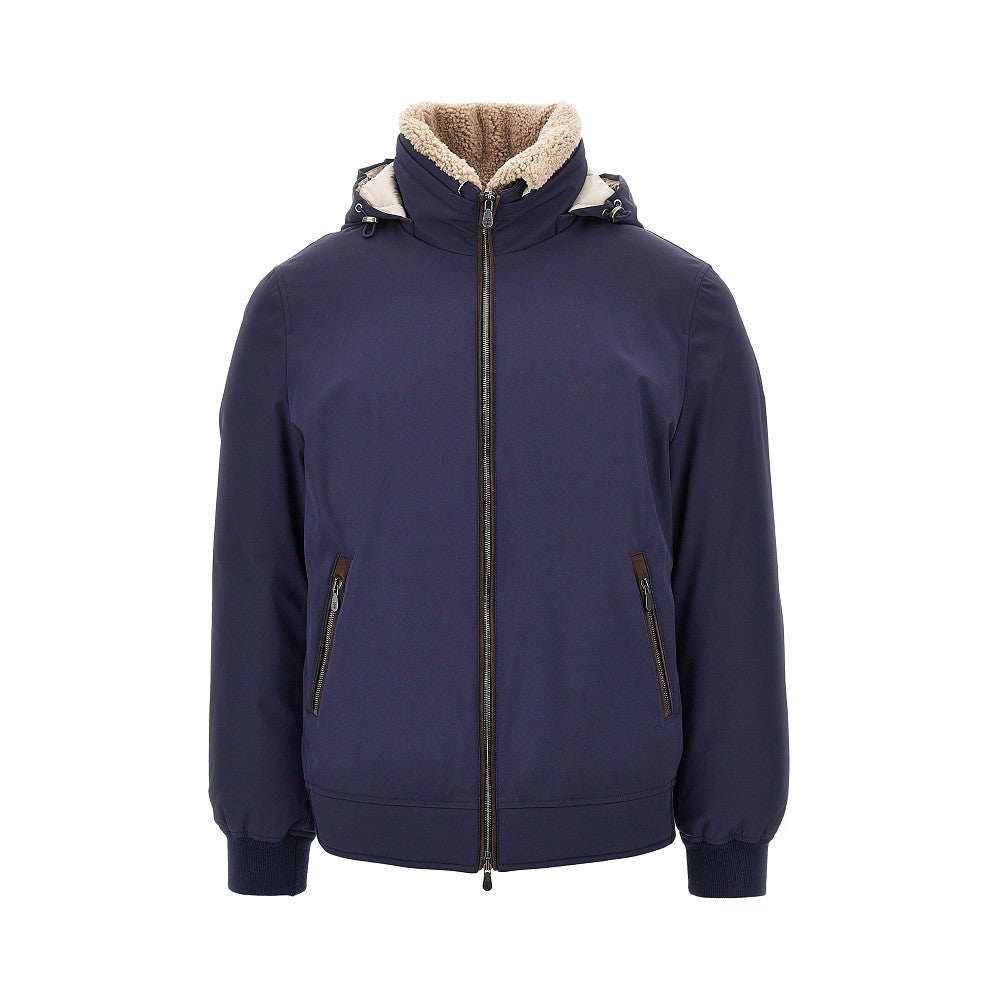 Brunello Cucinelli Men Stretch Nylon Down Jacket