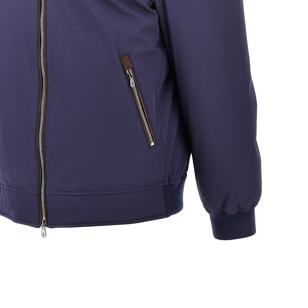 Brunello Cucinelli Men Stretch Nylon Down Jacket