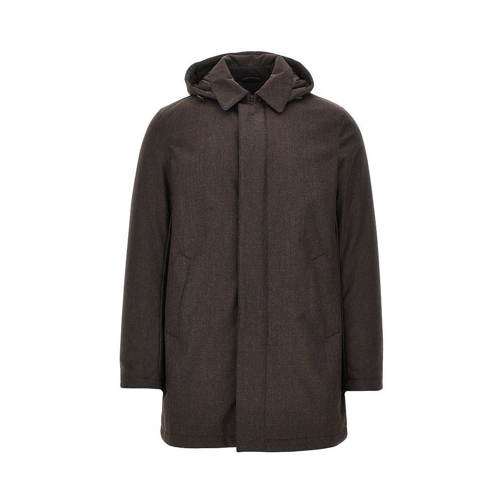 Herno Men Padded Technical Wool Down Jacket
