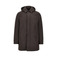 Herno Men Padded Technical Wool Down Jacket