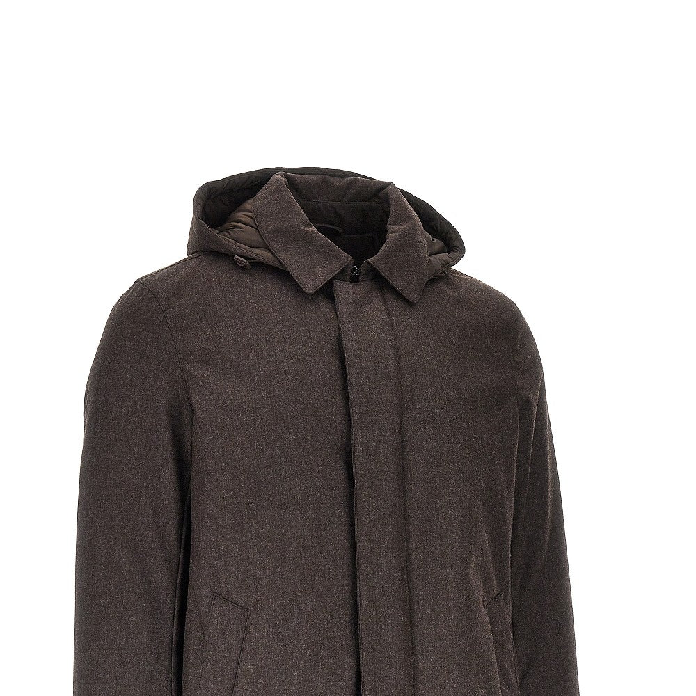 Herno Men Padded Technical Wool Down Jacket