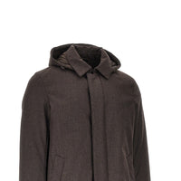Herno Men Padded Technical Wool Down Jacket
