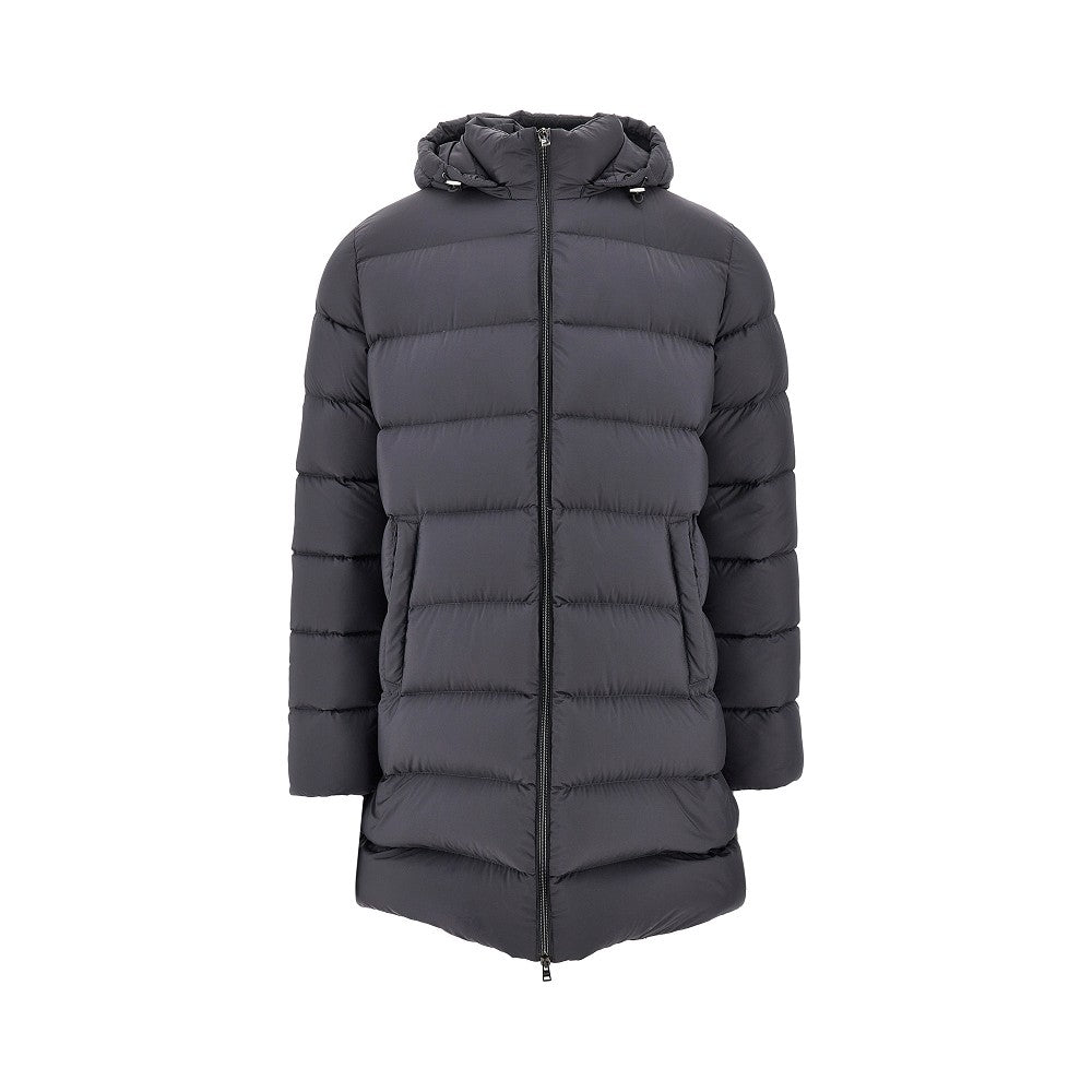 Herno Men Nylon Microfiber Goose Down Parka Coat