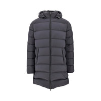 Herno Men Nylon Microfiber Goose Down Parka Coat