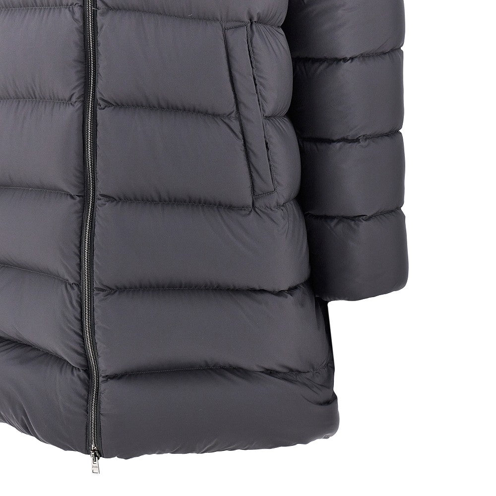 Herno Men Nylon Microfiber Goose Down Parka Coat