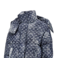 Dsquared2 Men Denim-Effect Printed Down Jacket