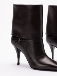 Saint Laurent Women Niki Booties In Smooth Leather