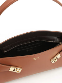 Ferragamo Women Hug Leather Shoulder Bag