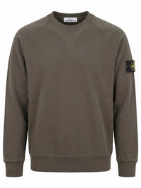 Stone Island Men Organic Cotton Fleece Sweatshirt