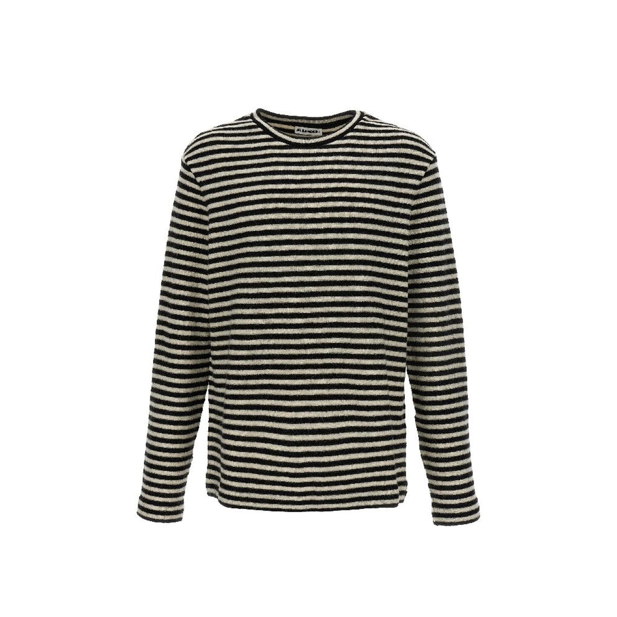 Jil Sander Striped Wool Compact Jersey T-Shirt Men