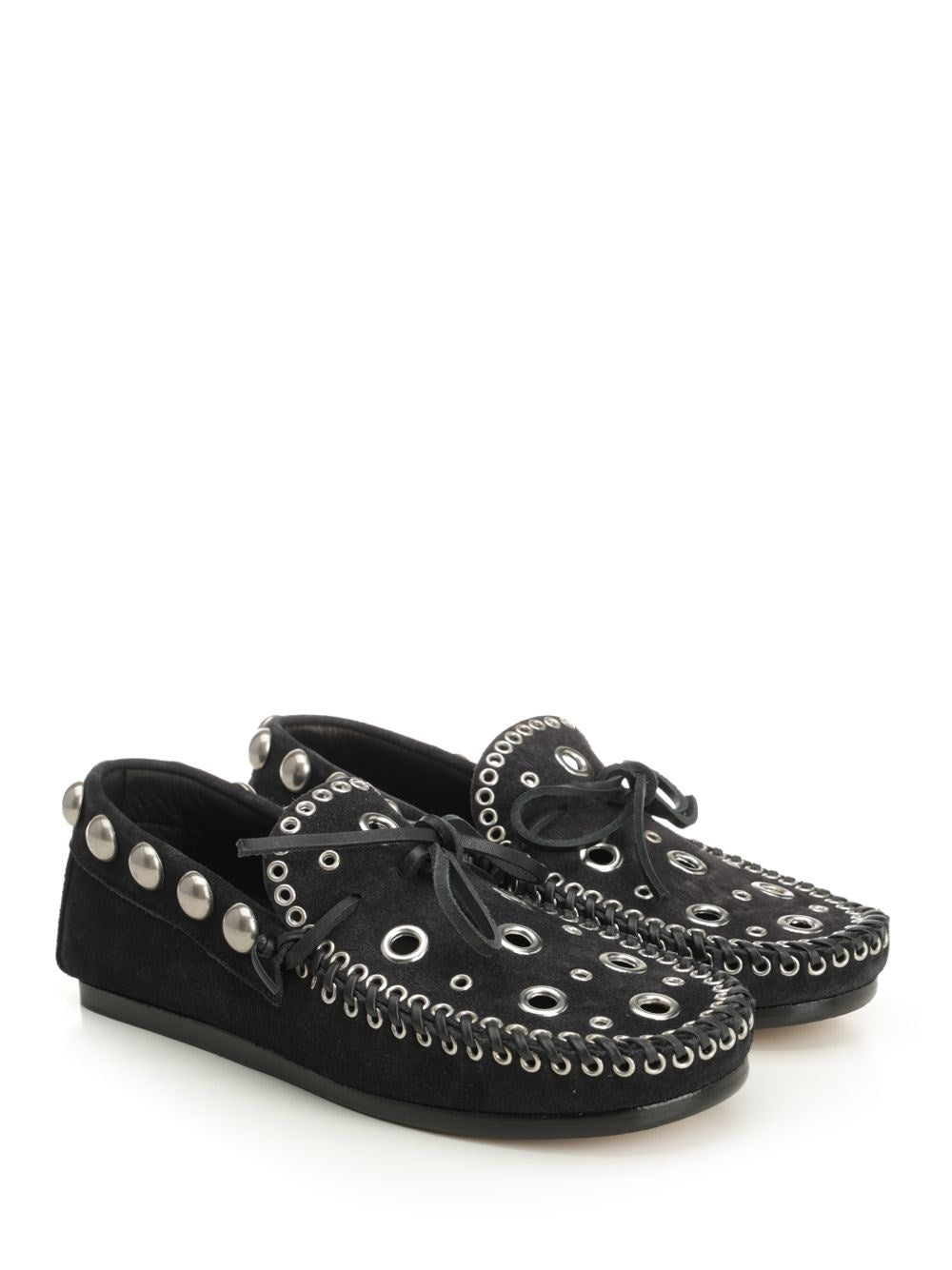 Isabel Marant Women Suede Eyelets Moccasin