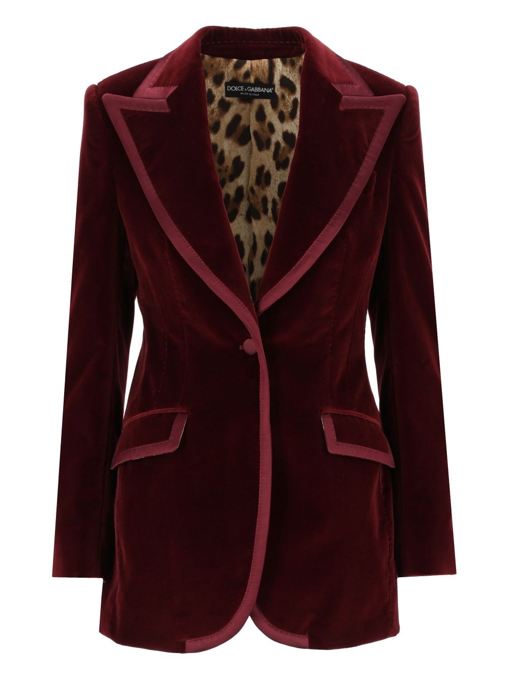 Dolce & Gabbana Women Turlington Single-Breasted Velvet Jacket