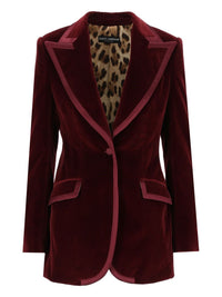 Dolce & Gabbana Women Turlington Single-Breasted Velvet Jacket