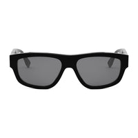 Fendi Fendi Sunglasses Geometric Full Rim, Shiny Black Frame and Grey Lens FE40157F01A