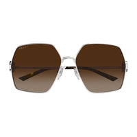 Gucci Sunglasses Square Full Rim, Gold Frame and Grey Gradient Lens GG2163S001