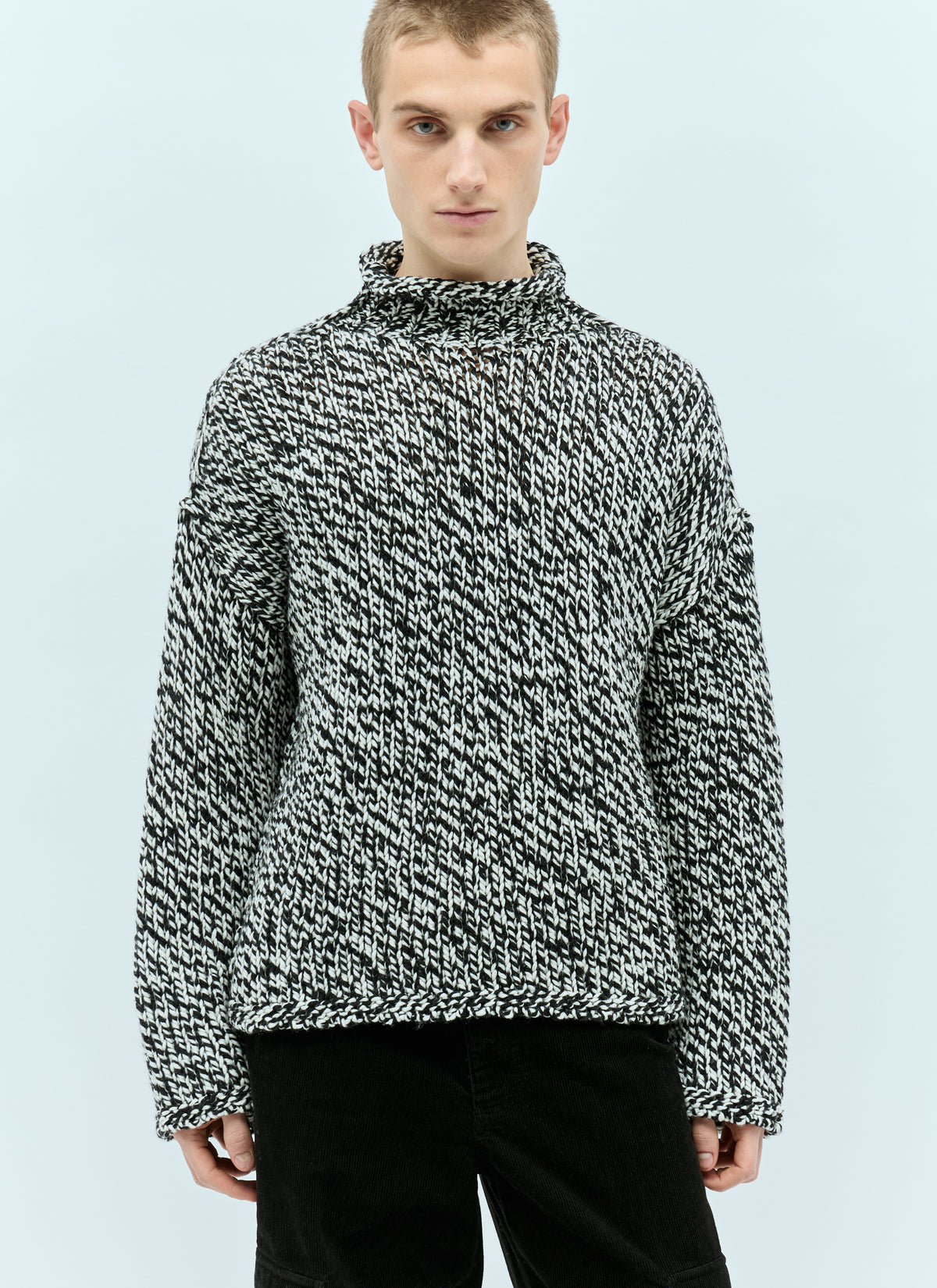 Acne Studios Men High-Neck Wool-Blend Sweater