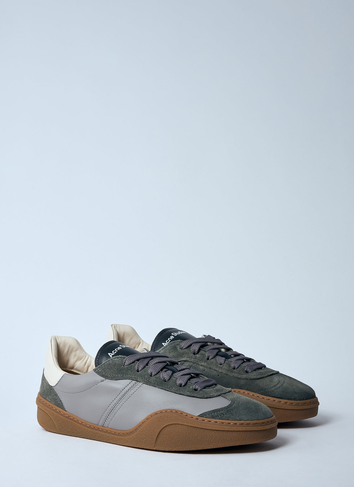 Acne Studios Men Leather Low-Top Sneakers