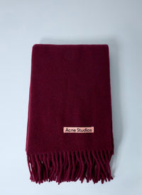 Acne Studios Men Fringe Wool Scarf