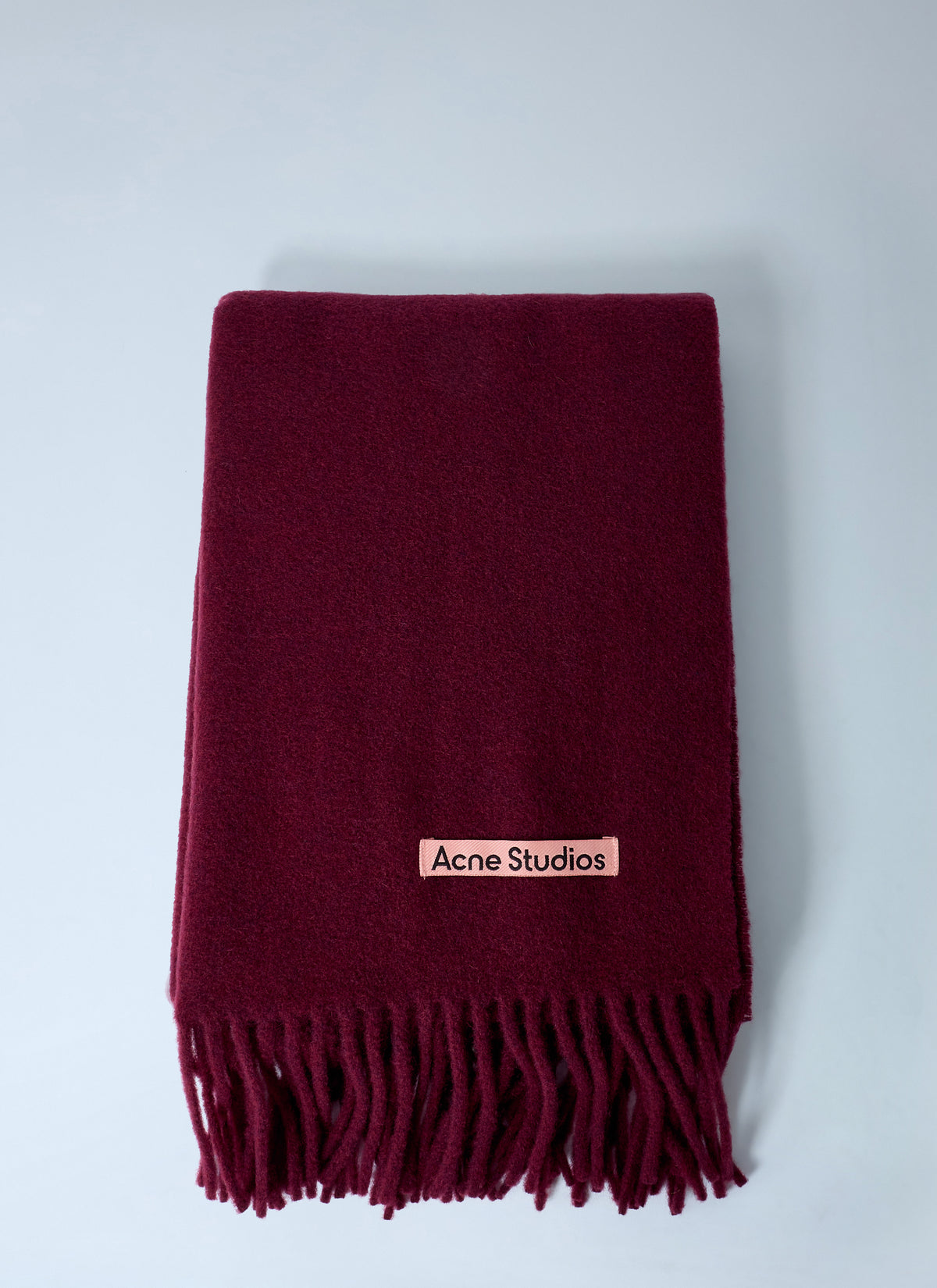 Acne Studios Men Fringe Wool Scarf