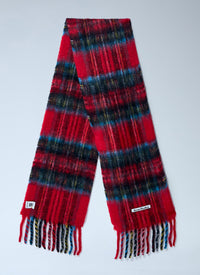 Acne Studios Men Mohair Checked Scarf
