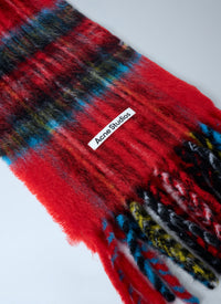 Acne Studios Men Mohair Checked Scarf