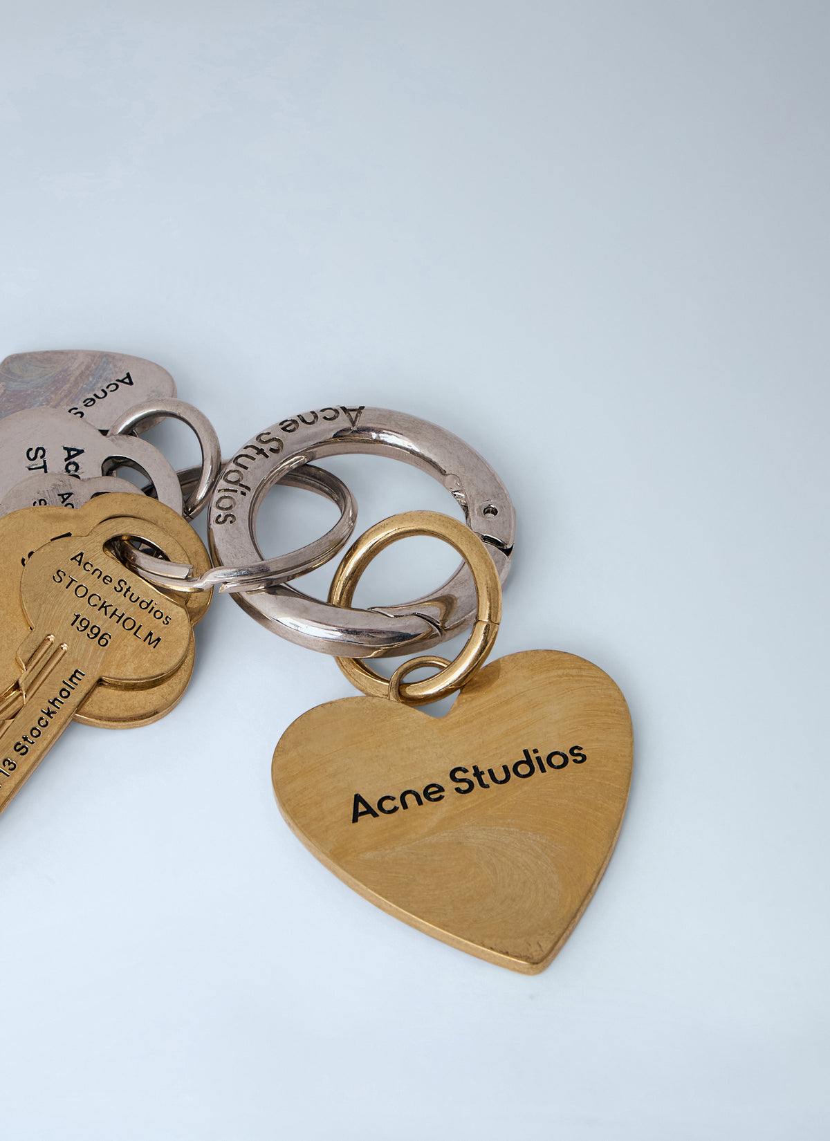 Acne Studios Men Engraved Keyring Set