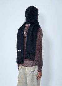 Acne Studios Men Fringed Wool Scarf
