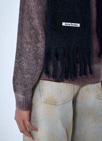 Acne Studios Men Fringed Wool Scarf