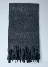 Acne Studios Men Logo Wool Scarf