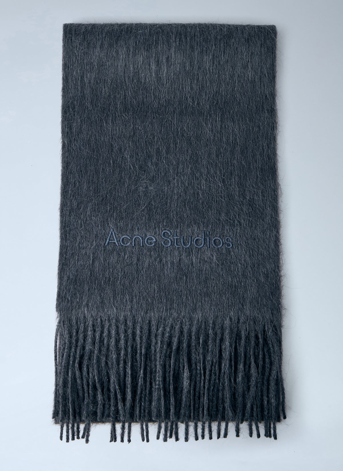 Acne Studios Men Logo Wool Scarf