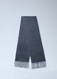 Acne Studios Men Logo Wool Scarf