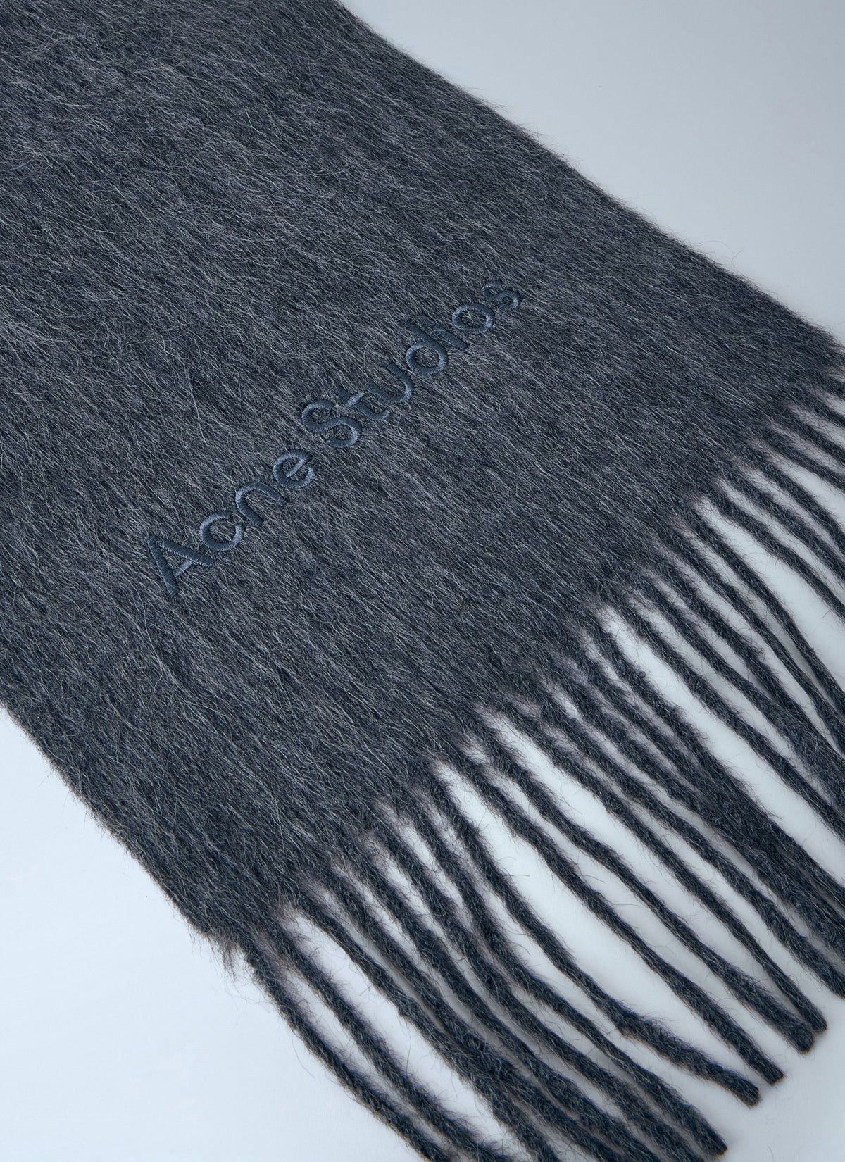 Acne Studios Men Logo Wool Scarf
