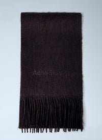Acne Studios Men Logo Wool Scarf