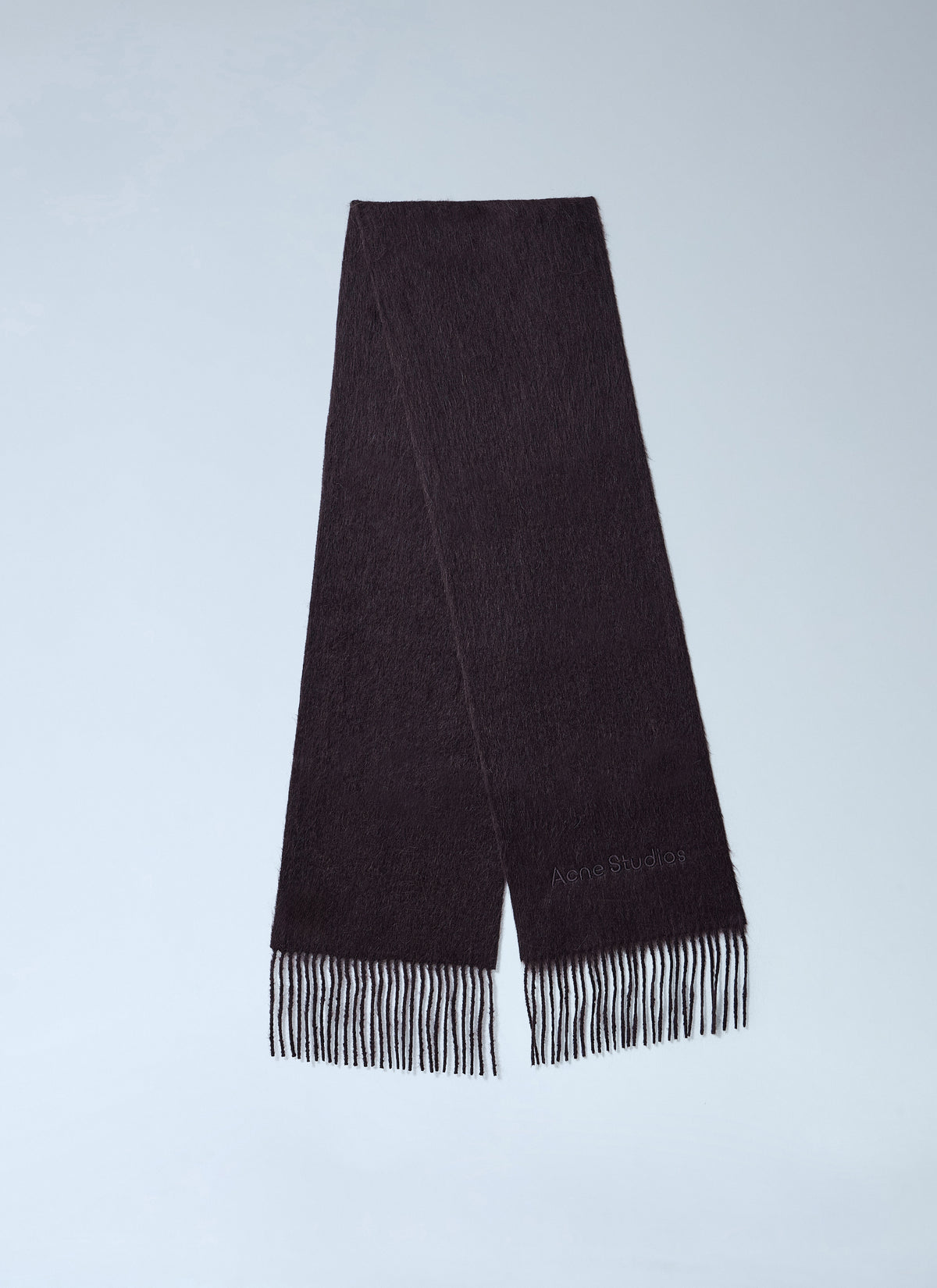 Acne Studios Men Logo Wool Scarf
