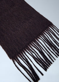 Acne Studios Men Logo Wool Scarf