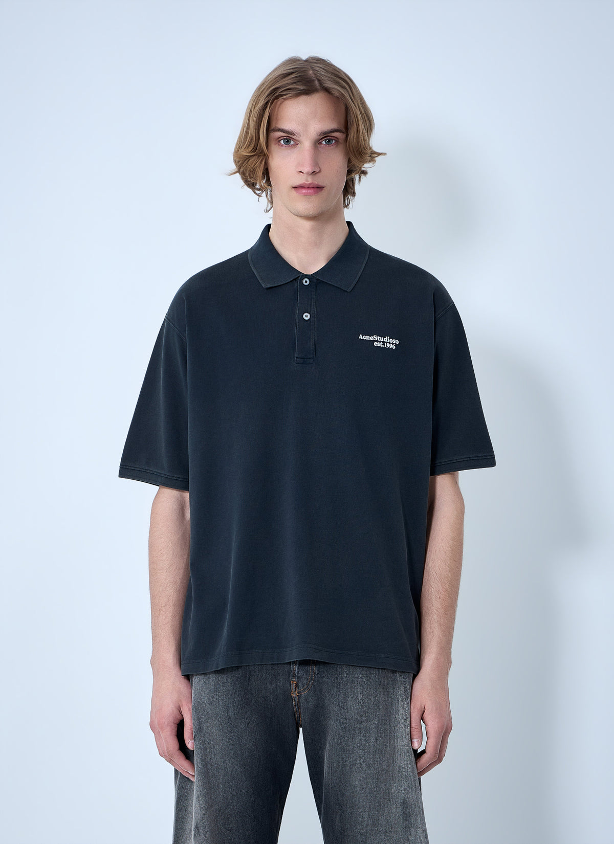 Acne Studios Men Piqué Polo Shirt