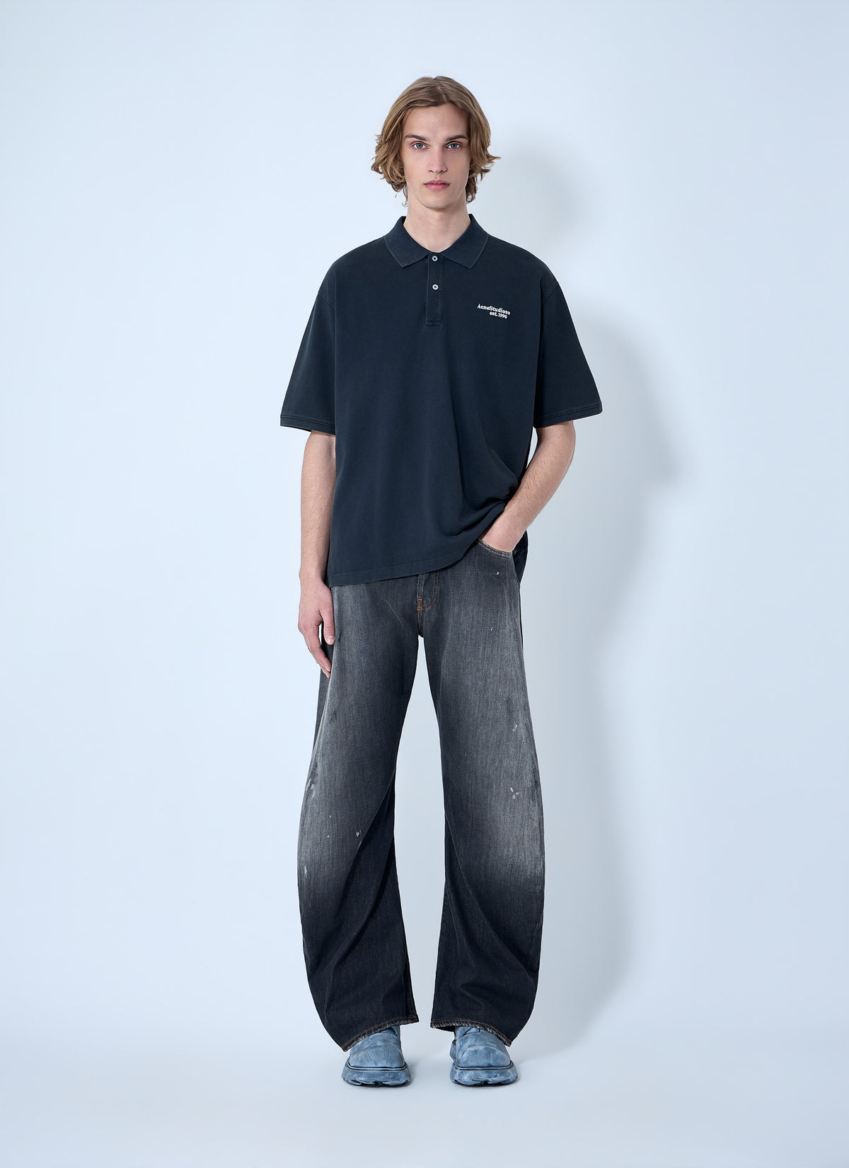 Acne Studios Men Piqué Polo Shirt