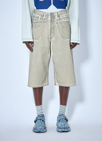 Acne Studios Men Wide-Leg Denim Shorts