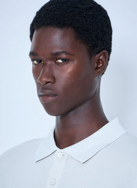 Acne Studios Men Washed Logo Polo Shirt